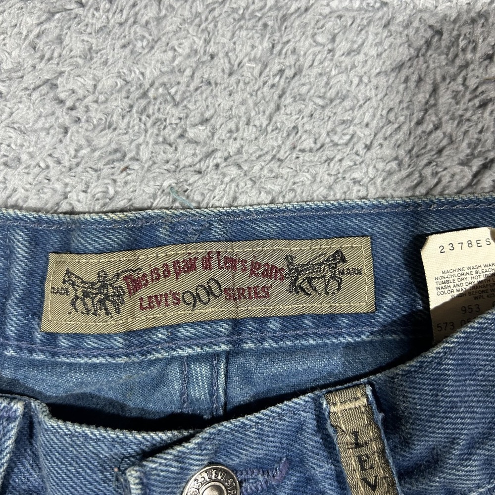 Vintage Levis 900 Series Jean Womens 9 Blue Relaxed Tapered Fit High Waist #2923 - Picture 6 of 13
